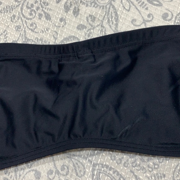 NWOT $82 PILYQ Black Bandeau Tie Bikini Top - Picture 2 of 11